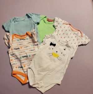 Mixed onesies 3-6 months